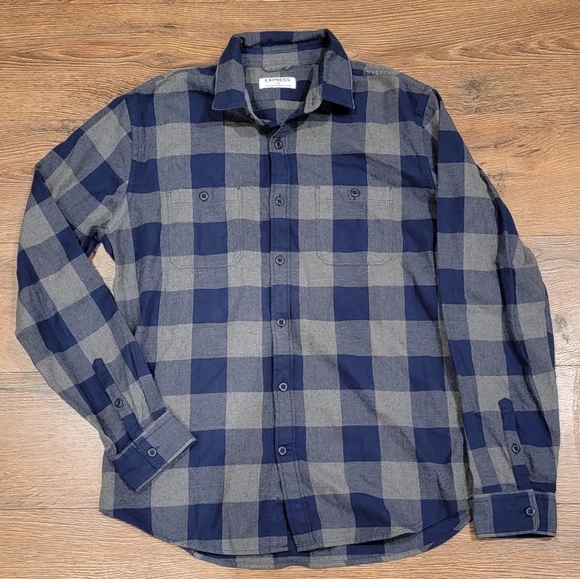 Express L/S button-down shirt, Sz L - Picture 1 of 3